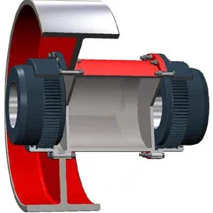 NGCLZ with the Brake Wheel Drum Shape Gear Coupling Product